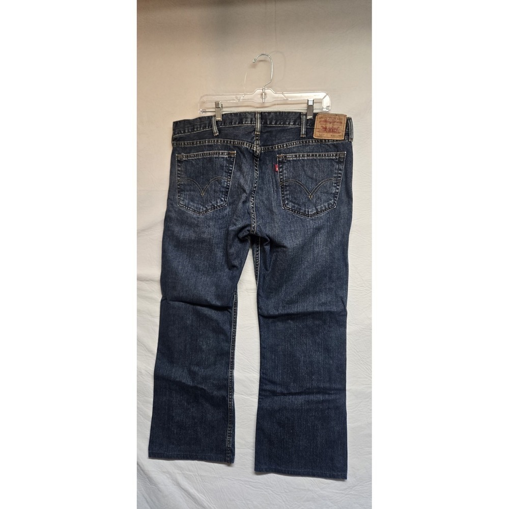 Levi's 527 Jeans Men's 38x30 Medium Wash Blue Denim Slim Bootcut Whiskering - Picture 3 of 7